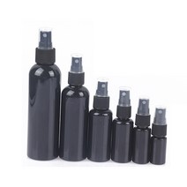 헤어 뿌리 볼륨 픽서 무향 컬러 미용실 스프레이 10-200ml 블랙 리필 병 플라스틱 향수 분무기 빈 병 리필 가능한 미스트 펌프 에센셜 오일 분무기, 50ml