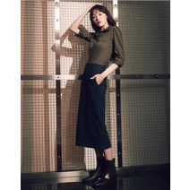 더엣지 22FW 버튼 데님 스커트