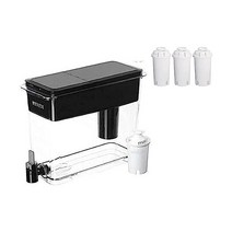 1개의 표준 필터가 있는 수돗물 및 식수용 브리타 XL 워터 필터 디스펜서 2개월 지속 27컵 용량 BPA 프리 블랙, Black Water Dispenser_Dispense