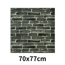 현관타일 현관데코타일 주방 거실벽 석재타일 홈장식 3D PVC 나뭇결 벽 스티커 종이 벽돌 돌 벽지 소박한, 06 F_01 70x77cm