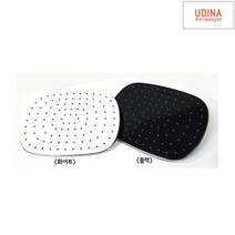 어디나 해바라기 샤워기헤드 직사각 최고급(블랙/화이트), 화이트, 1개