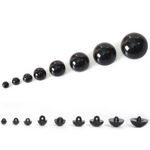 펠트친구 단추눈(인형눈) 1봉(약20개) / 눈알 뜨개 재료 고양이 만들기 단추형, 7mm, 1개