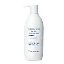티하이리빙 테즈블랑 코어에센셜 포맨 올인원 워시 400ml 머리부터 발끝까지 한번에 해양추출물 보습 탄력 케어, 1개