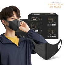 스마트에코 이유 국산 새부리형 일회용마스크 성인용 블랙 200매, 단품없음