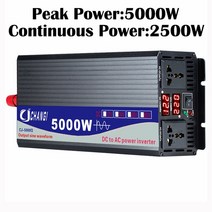 인버터 컨버터 순수 사인파 가정용 자동차 전력 변환기 태양 에너지 DC 12V 24V 48V 60V 에서 AC 110V 220V 50HZ 60HZ 2000W 3000W 4000W, 5000W+24V+Universal 220v 50hz