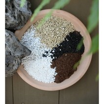 가꿈 분갈이흙 산야초 녹소토 적옥토 피트모스 펄라이트 훈탄 질석 세척마사토 바크 코코칩, H휴가토세립, 5L