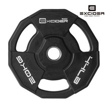 [엑사이더] 고급 우레탄 중량 원판 바벨 플레이트 MD1025 20kg, 상품선택:원판(MD1025)20kg x 1, 상품선택:원판(MD1025)20kg x 1