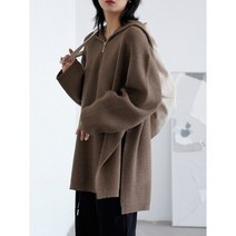 여자 후드 티 반팔 VEN 여성 스웨터 두껍고 따뜻한 솔리드 풀오버 재킷 상의 느슨한 숙녀