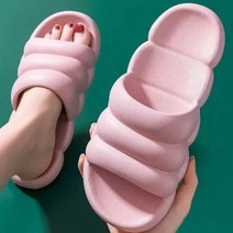 뒤꿈치가 편한 말랑쿠션 거실화 실내화 산모슬리퍼, 그린