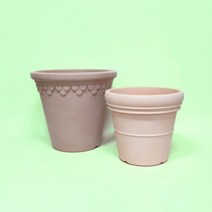 대형 플라스틱 토분 인테리어 화분, 밀라노, 모카