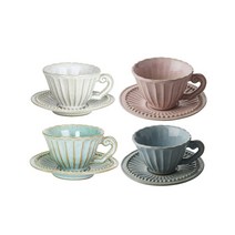 VBC 까사 폰다코 티컵 소서 _ 스트라이프 (색상 택1), 화이트, 1개