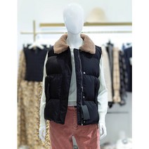 ab.f.z [ab.f.z] 퍼카라 조끼 패딩 (AFW4HU-33K)