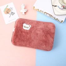 발난로 발열 온열 매트 전자파차단 사무실 발히터 샤오미 손 따뜻하게 물 주입 열 팩 귀여운 충전식 전기 뜨거운 병 발 따뜻한, 04 Rose bear