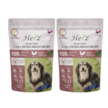 허즈 미국산 닭가슴살 레시피 알러지 기능성 강아지 사료, 닭, 100g, 4개