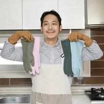 [깔끄미네] 주방용 다용도 라텍스 컬러 고무장갑 5개입 라텍스 글러브 주방용품 소형 중형 대형 설거지 장갑 식약처고무라텍스장갑, (라벤더)퍼플5개, M(중형)