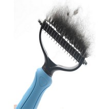애완 동물 머리 제거 빗 매듭 커터 브러시 양면 고양이 개 손질 흘리기 도구 긴 곱슬 머리 청소기 빗 애완 동물 미용, 파란_small size, 파란색