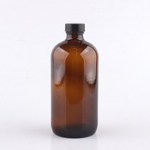 갈색500ml 1개 유리병 (약 지름7.4cm 높이16.9cm 마개2.8cm 용량500ml), 500ml
