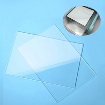 미니 레터프레스 판화 다꾸 엠보싱 커팅 머신용 일반 아크릴 투명 매트 플레이트 155mm x 225mm 두께 2 개