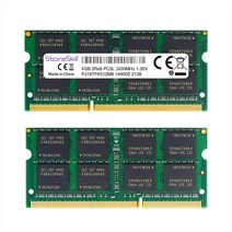 StoreSkill 메모리 램 노트북 메모리용 DDR3 DDR3L 204 핀 Sodimm 8GB 2GB 1333MHz 1600MHz, DDR3L 4GB 1333 135V