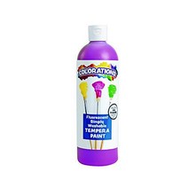 Colorations Washable Tempera Paint 16 fl oz Fluorescent Purple Neon Non Toxic Vibrant Bold Br, 1