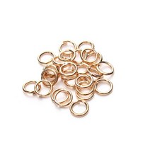 공예 부속 34 5 6 7 8 10 12mm 점프 링 스플릿 커넥터 Diy 쥬얼리 찾기 액세서리 만들기 도매 용품 200, 01 14K Gold_04 6mm