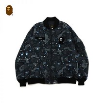 야광점퍼 은하수 별자리 블랙 빛반사 페인팅 야광 점퍼 남자 바람막이 패딩 오토바이 잠바