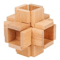 클래식 IQ 3D 나무 연동 버 퍼즐 듣기 잠금 하노이 타워 마인드 두뇌 티저 위한, KM16