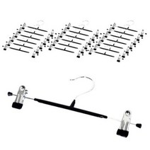 도도 집게코팅 바지걸이, 블랙, 30개입