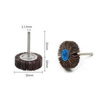 Dremel 로타리 공구 셔터 연마 휠 80 그릿 그라인딩 샌딩 샌드페이퍼 플랩 디스크, 01 1PC_01 80