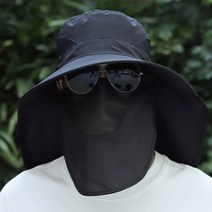 빅게이트 등산 낚시용 대형 정글모자 챙넓은, 검정