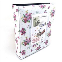후지 인스탁스 미니 7s / 8/ 9S/25/50s/폴라로이드 카메라용 헬로헬리오 포토 앨범, WHITE