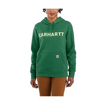 Carhartt 로고 후드티 릴랙스 핏 미드웨이트 우먼