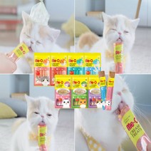 미오 츄르 96개 대용량 연어 마구로 참치 가리비 습식 간식 고양이