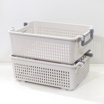 손잡이 바스켓 소 15L, 화이트, 3개