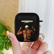 에어팟 프로2 무선 충전 케이스 거치대랩퍼 투팍 2Pac Makaveli 케이스 Apple airpods 1 2 Clear For Pro, 11 2Pac_01 For AirPods 1