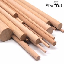 목봉 나무봉 우드봉(지름0.5cm~30cm) 나무막대, 20cm 10개, 1cm