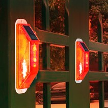 태양광 경광등 LED 멧돼지퇴치기 태양열 경고등 주차장 화물차 트럭 막대 경광등 M11K, 1개, 레드