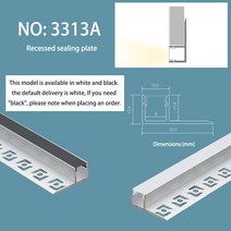 인테리어 레일 핀 조명 거실 테이블 식탁 등 Led 막대 스트립 빛 Recessed 알루미늄 트랙 조명 숨겨진 된 백라이트 캐비닛 선반 선형 Ceil 조명 계단 천장 조명, 01 White 2pcs, 07 3313A 1M Pcs