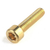 M6 황동 육각렌치 볼트 DIN912 C006 육각 소켓 캡 헤드 나사 기계 컵 순수 체결, M6 (4개), 10mm