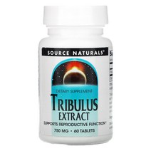소스 내츄럴 트리뷸러스 750mg 60정 / 슈퍼푸드 부모님 선물 직장인 Source Naturals Tribulus 750 mg 60 Tablets