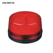 출차주의등 어깨경광등 경찰 태양광 차량용 LED 가벼운 방수 DC6V 120mA 안전 보안 경보 스트로브 신호 경, 02 DC6V Red, 1개