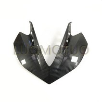 야마하r3 카본 파이버 페인트 오토바이 프론트 페어링 헤드 라이트 카울 노즈 패널 야마하 YZF R25 R3 201, 한개옵션0