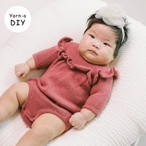 야나 [DIY패키지][니팅 포 올리브] 메리노 러플 롬퍼 & 드레스(+인쇄도안) 니팅포올리브 아기옷뜨기 유아옷만들기 대바늘뜨개 diy키트 대바늘 뜨개질, 메리노 6볼, 더스티 아쿠아
