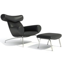 한스웨그너 황소chair 오마주 안락소파 의자 쇼파 독서 수유, (의자 + 풋 캐시미어/리넨)
