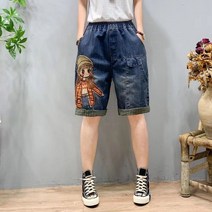 노이디제이 패치포인트 배색안감 롤업 루즈핏 반바지 INO318A