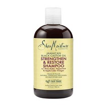 SheaMoisture 손상된 천연 모발용 스타일링 로션 자메이카 블랙 캐스터 오일 실리콘 프리 헤어 트리트먼트 226.8g(8온스), Shampoo