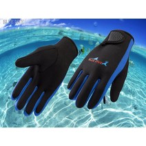 1.5mm 네오프렌 남성 여성 따뜻한 스쿠버 다이빙 장갑 수영 서핑 스피어 낚시 스노클링 보트 낚시 장비 수영 장갑, 푸른, m