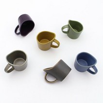 달소금 핸드메이드 도자기 무광 종이컵홀더(6color), 색상:다크그레이, 단품