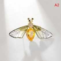 패션 브로치 여성 옷핀 정장 그라데이션 크리스탈 나비 합금 잠자리 꿀벌 쥬얼리 액세서리 선물