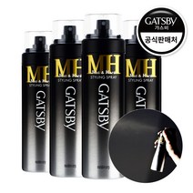 갸스비 스타일링 헤어스프레이 매트&하드, 200ml, 4개입